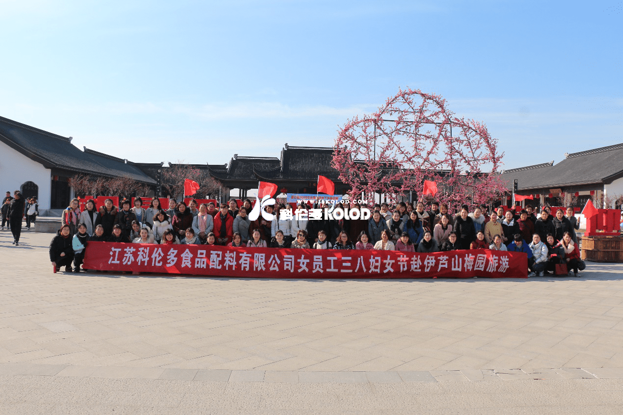 煙花三月梅花開(kāi)，“三八”佳節(jié)笑開(kāi)懷 （江蘇科倫多“三八節(jié)”組織女工赴伊蘆山梅園旅游紀(jì)實(shí)）