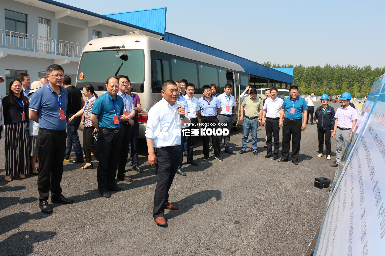 灌云縣人大常委會副主任郭家登帶隊視察參觀科洛吉和沙英喜公司