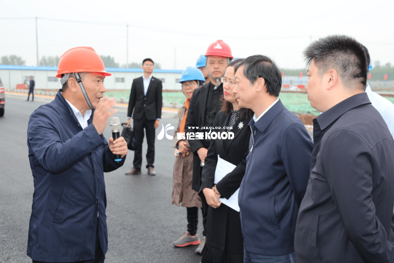 連云港市常務(wù)副市長王加培蒞臨科洛吉公司檢查指導(dǎo)