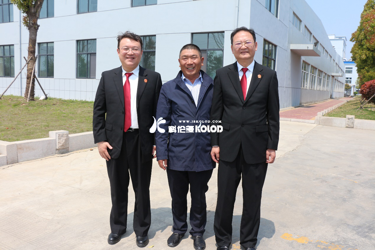 連云港市中級(jí)人民法院副院長(zhǎng)唐濤蒞臨江蘇科倫多參觀(guān)調(diào)研